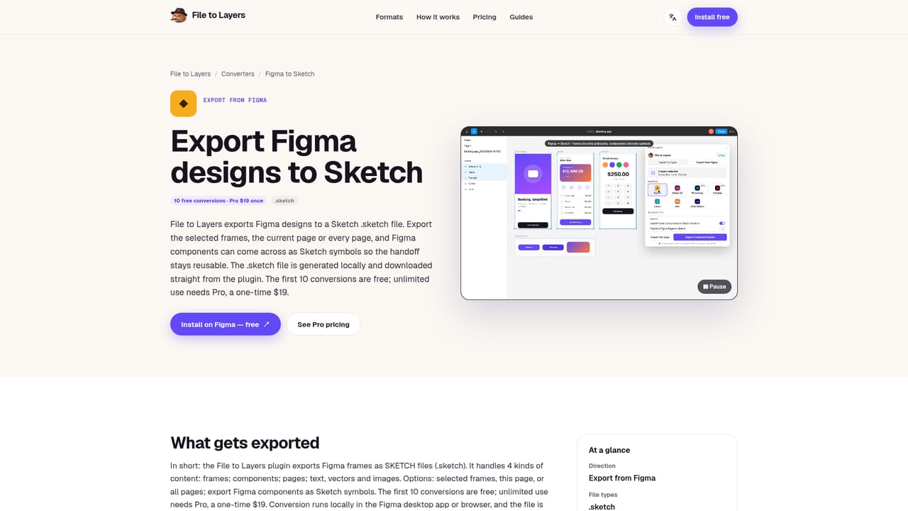 File to Layers — Export frames back to another format