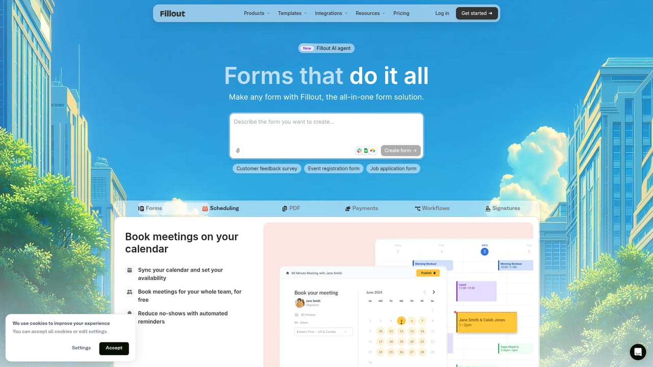 Fillout — Describe the form you need