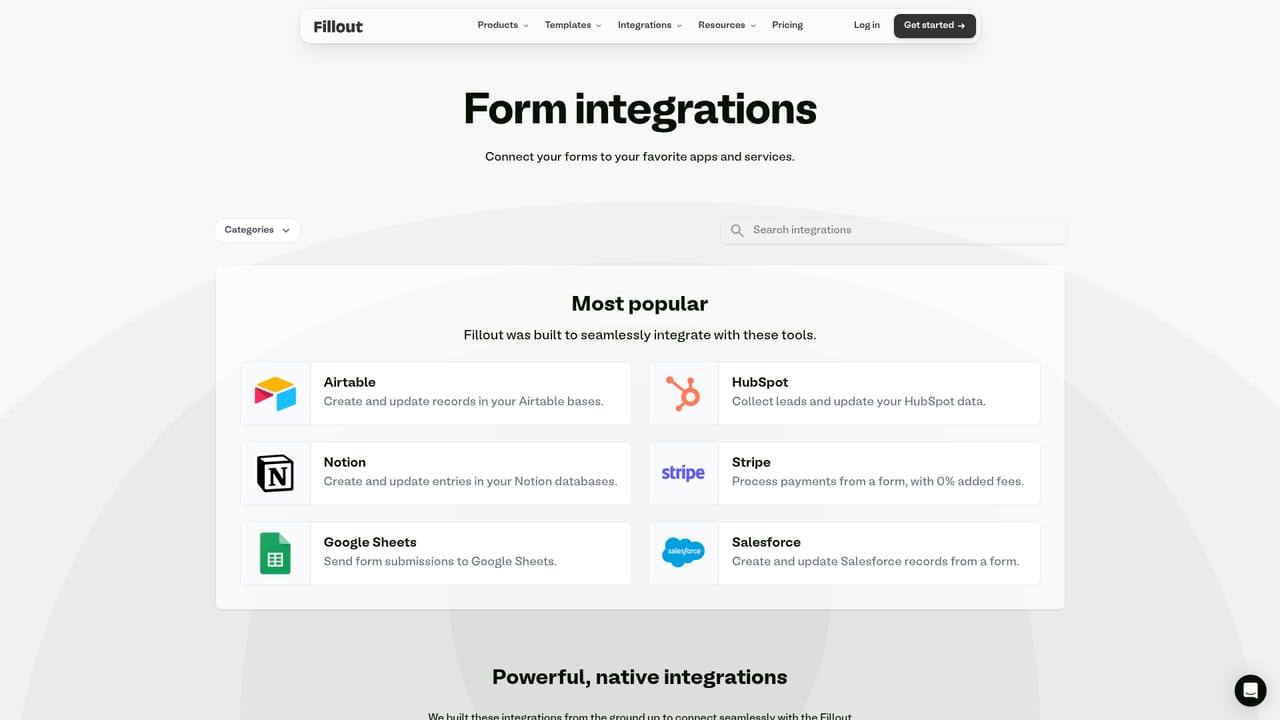 Fillout — Connect responses and follow-ups