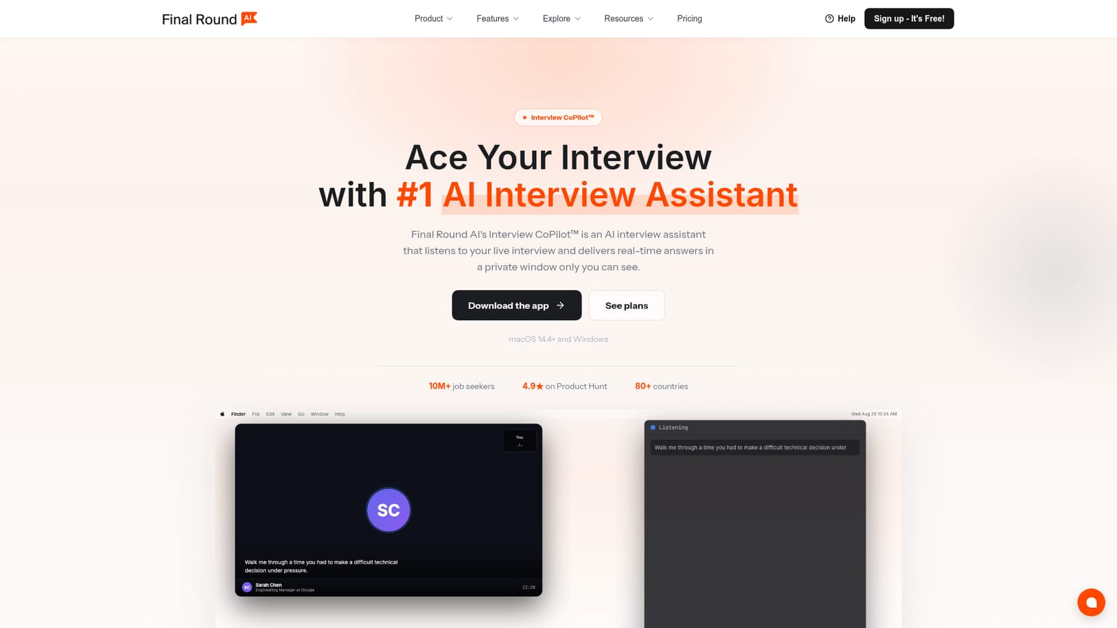 Final Round — Install the desktop app