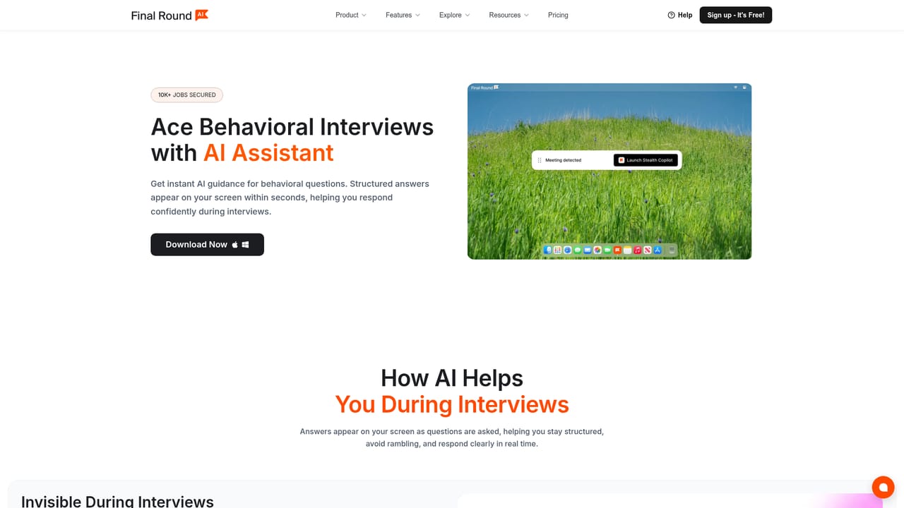 Final Round — Run a practice interview
