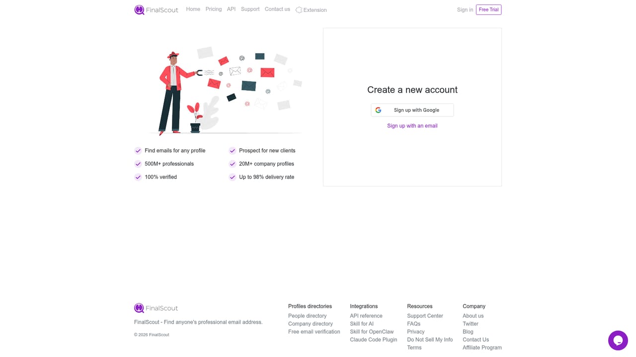 FinalScout — Create a free FinalScout account
