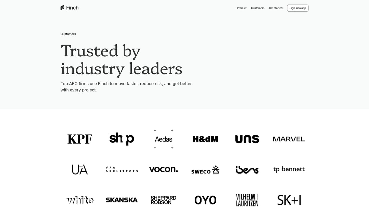 Finch 3D — See how other firms use it