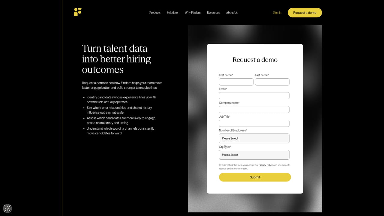 Findem — Request a demo for the full platform