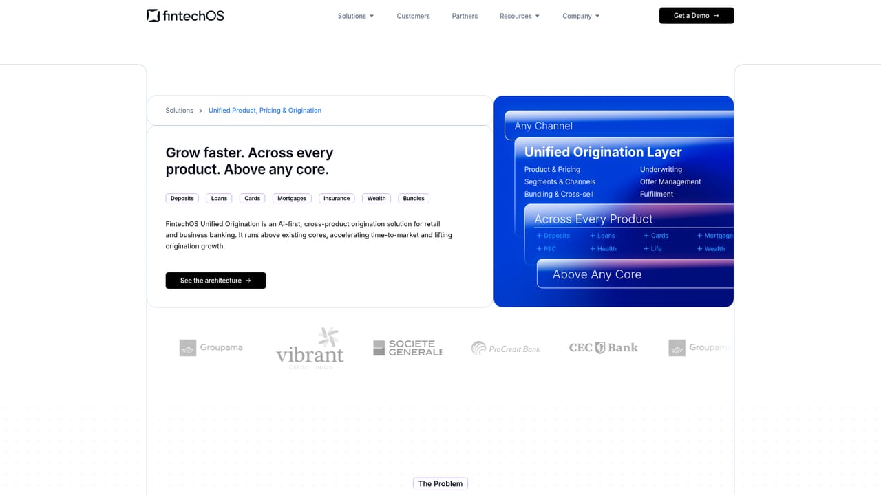 FintechOS — Model pricing and origination