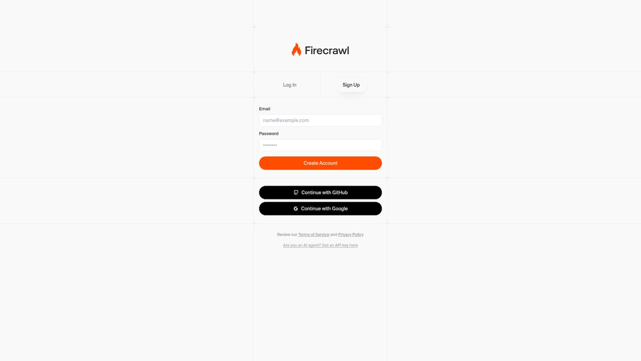 Firecrawl Interact — Create a Firecrawl account and get an API key