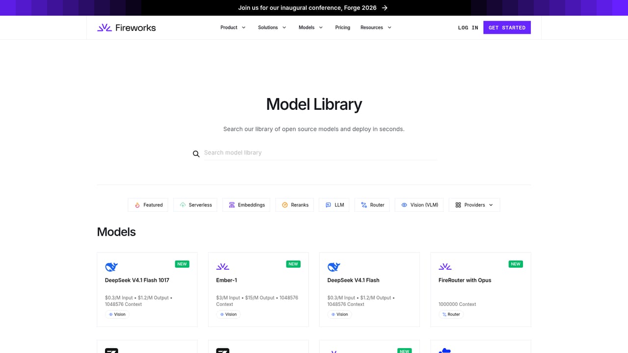 Fireworks.ai — Pick a base model from the library