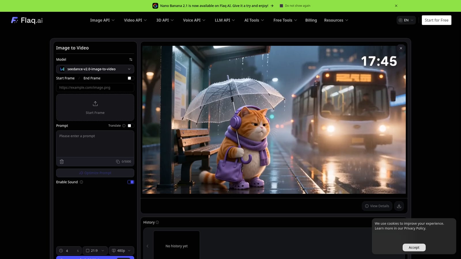 Flaq AI — Open the image-to-video tool