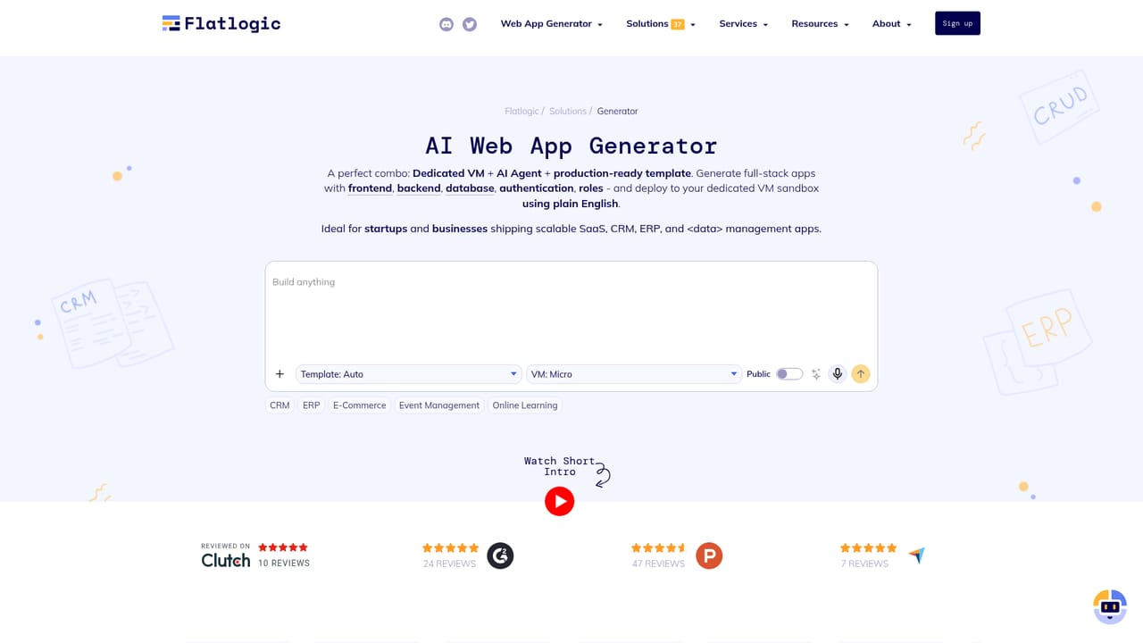 Flatlogic — Open the app generator