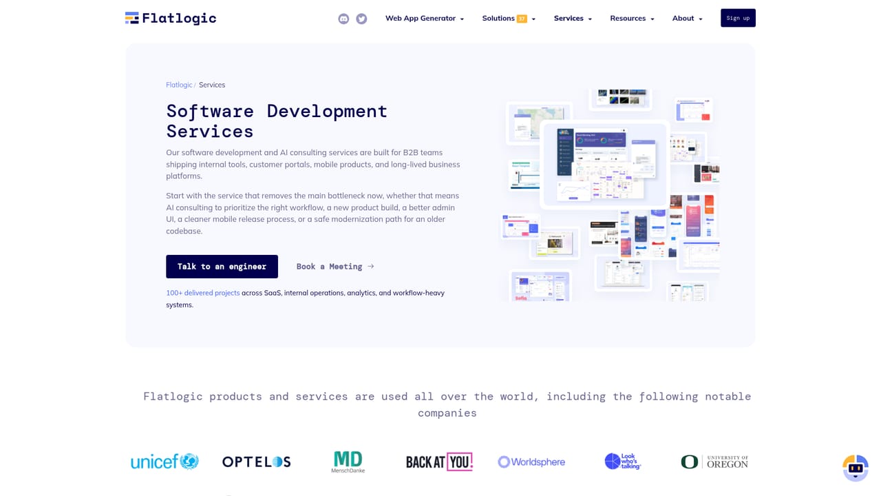 Flatlogic — Decide whether to engage the delivery team