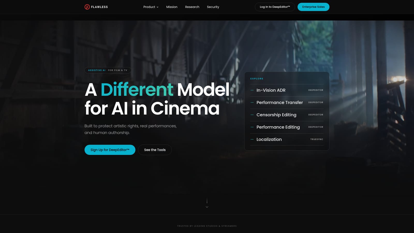 Flawless — Sign up for DeepEditor access