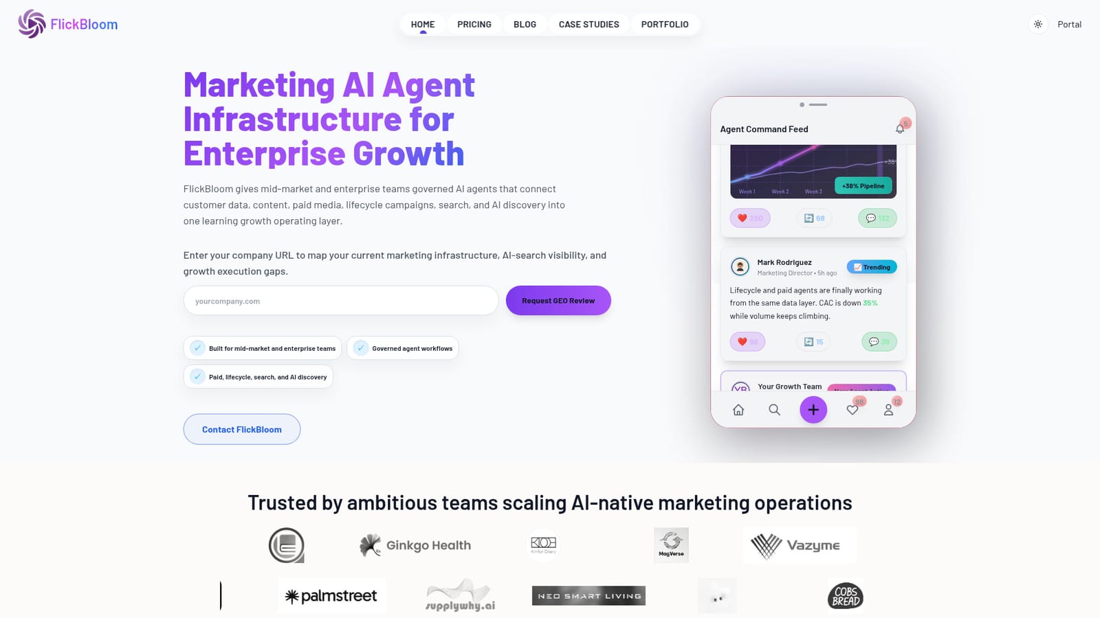 FlickBloom — Request a growth and GEO review