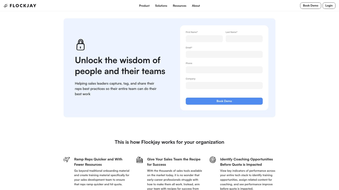 Flockjay — Book a demo with Flockjay