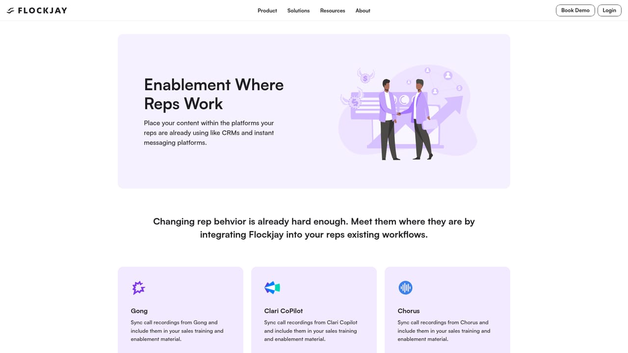 Flockjay — Connect your content and meetings