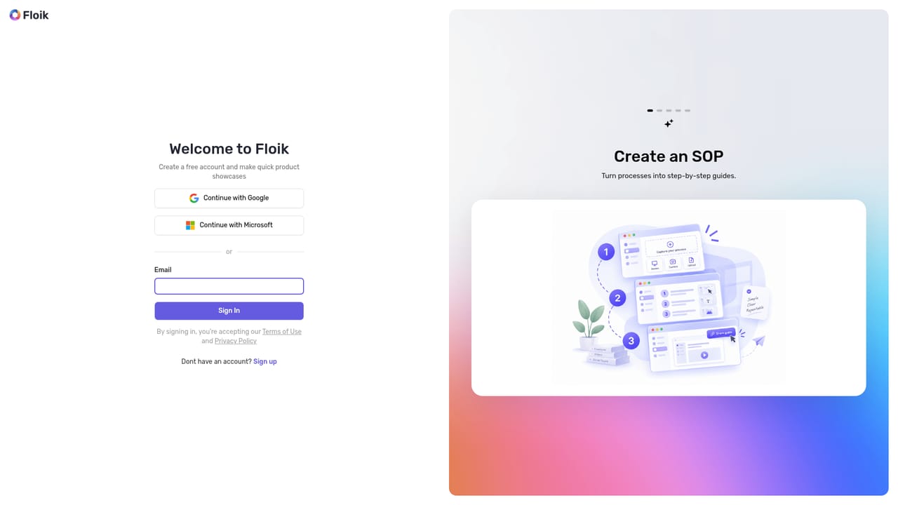 Floik — Review the AI-generated steps