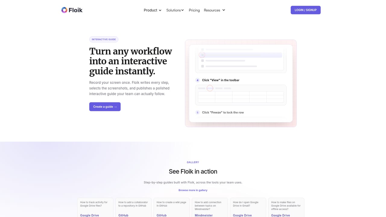 Floik — Choose an output format