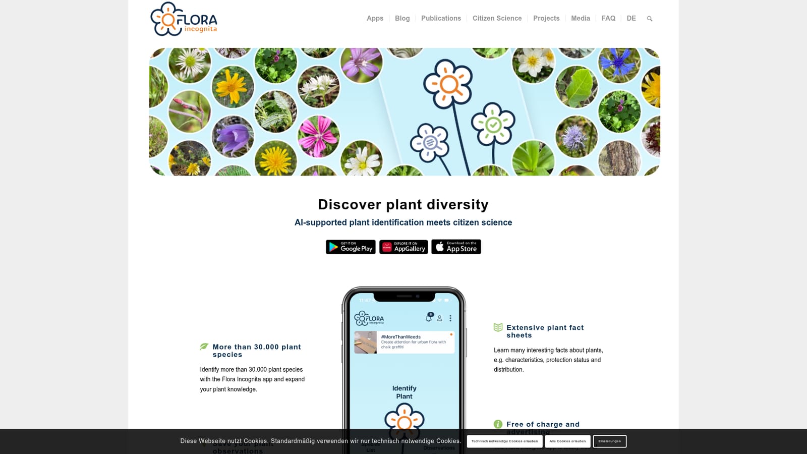 Flora incognita — Install the app on your phone