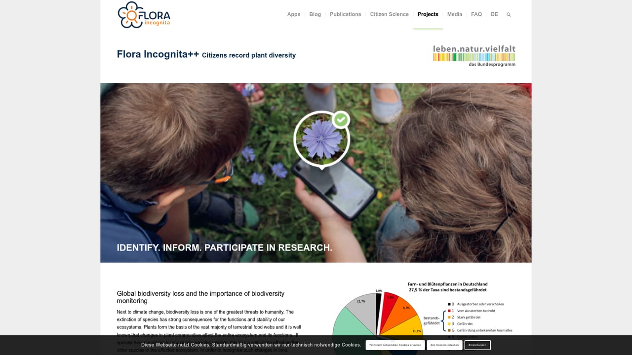 Flora incognita — Read up on the research project