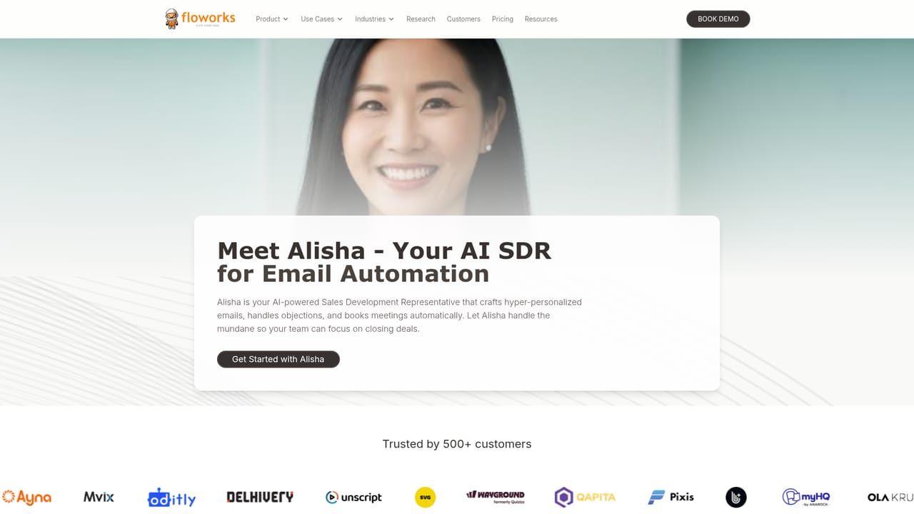 Floworks — Launch Alisha email sequences