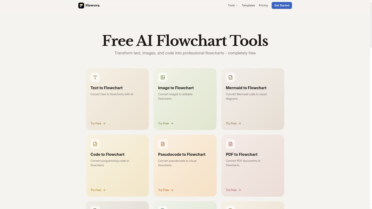 Flowova AI — Pick an input type