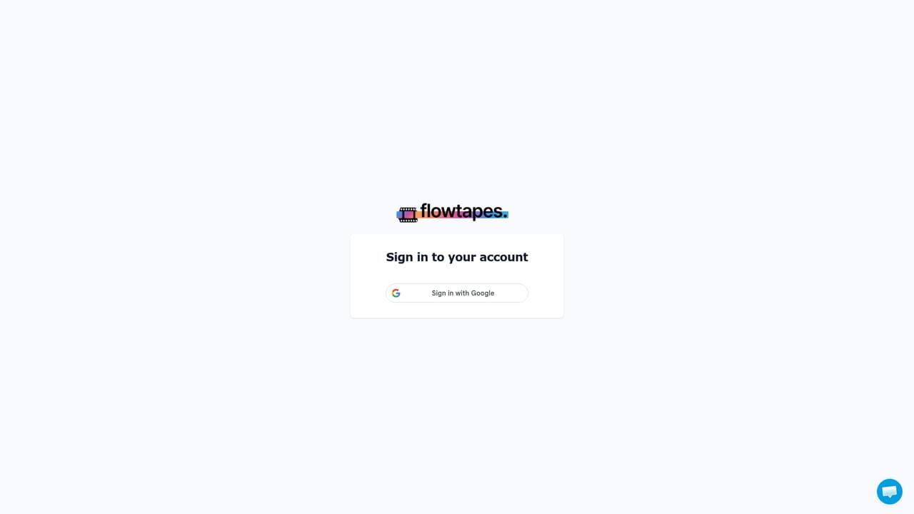 Flowtapes — Upload a raw recording