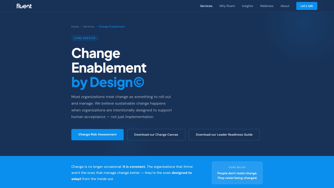 Fluent — Read the four capability pages