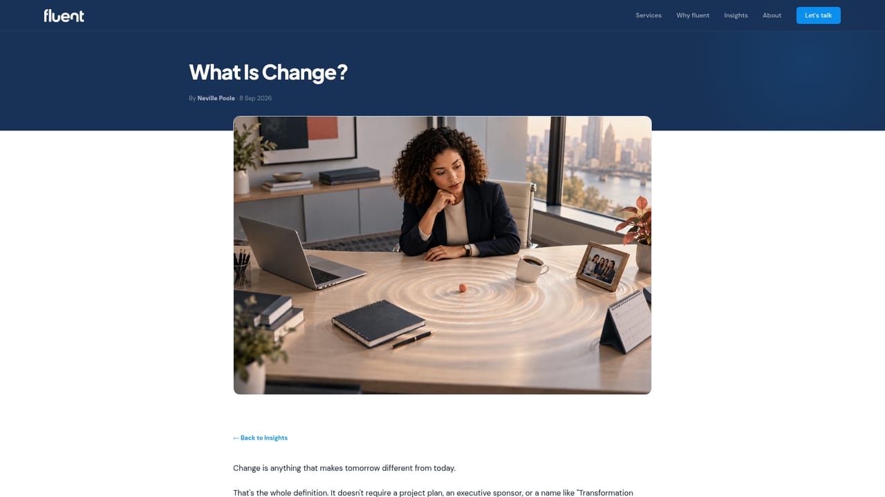 Fluent — Sample the published thinking