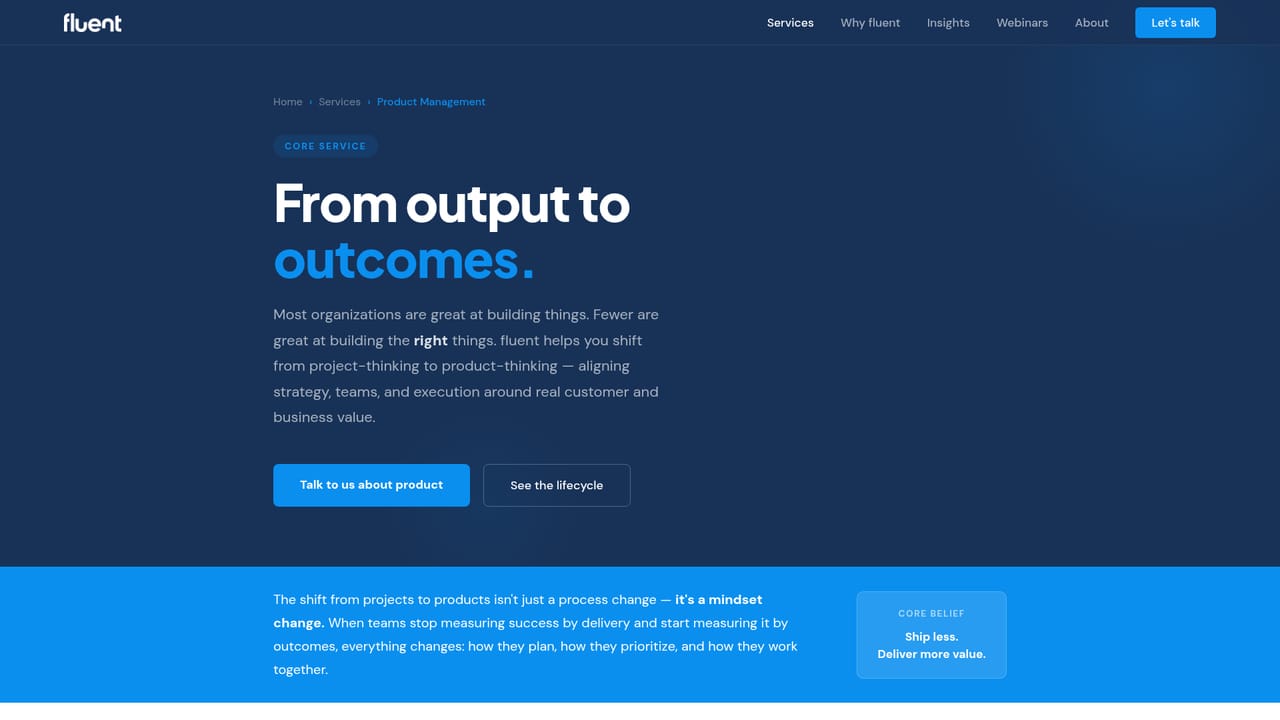 Fluent — Decide which capability fits the problem