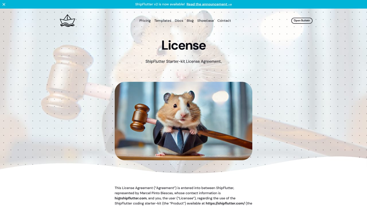 Flutter — Buy a licence