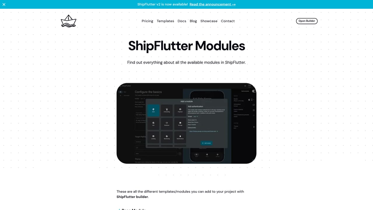 Flutter — Review the modules