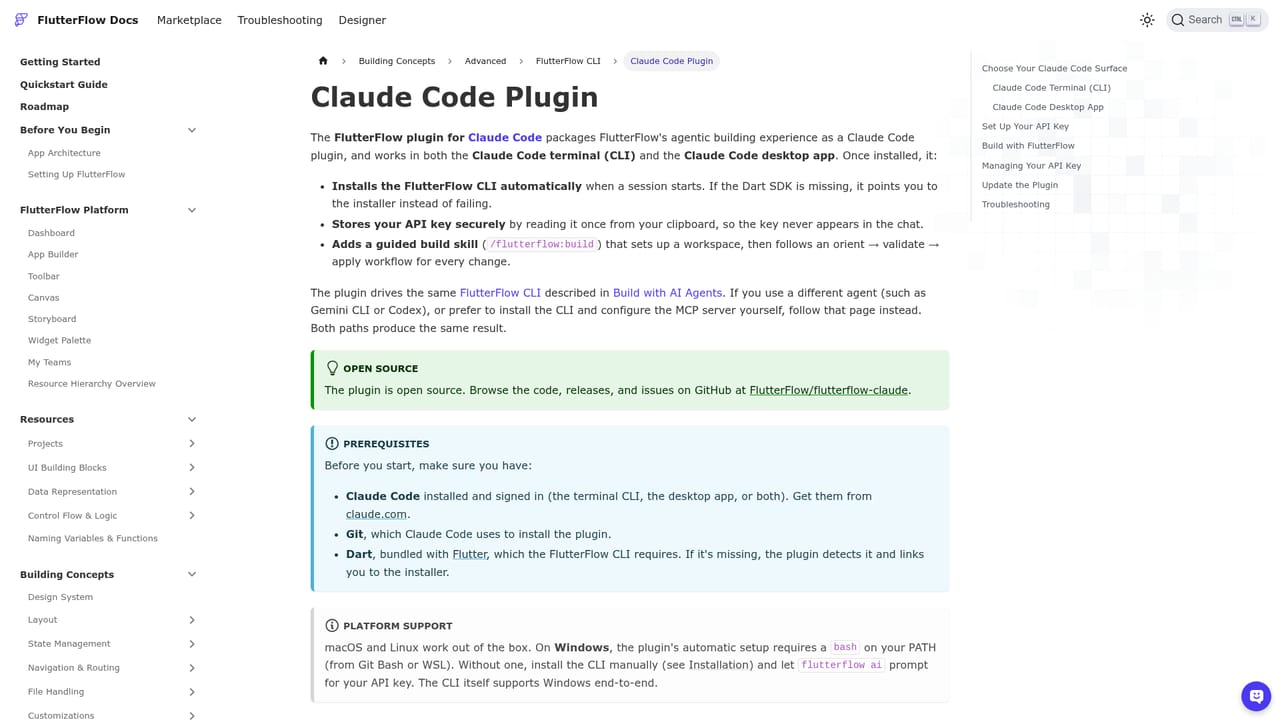 FlutterFlow AI Gen — Add the Claude Code or Codex plugin