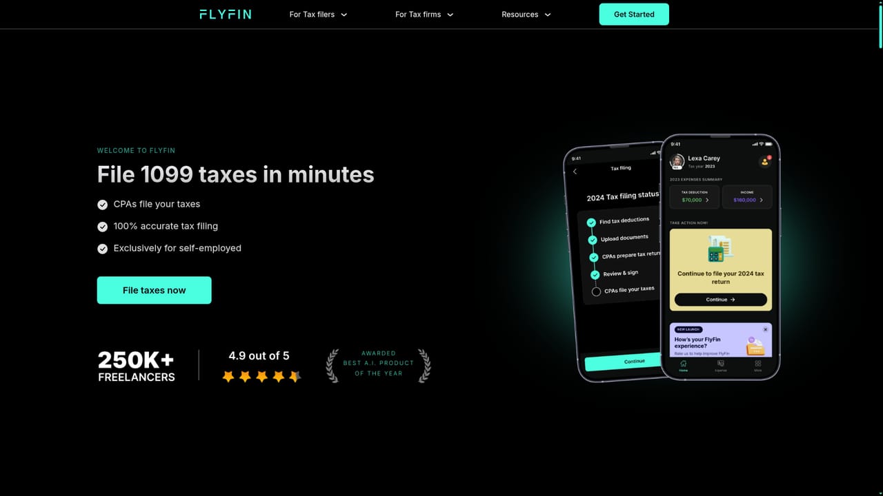 Flyfin tax — Complete your tax profile