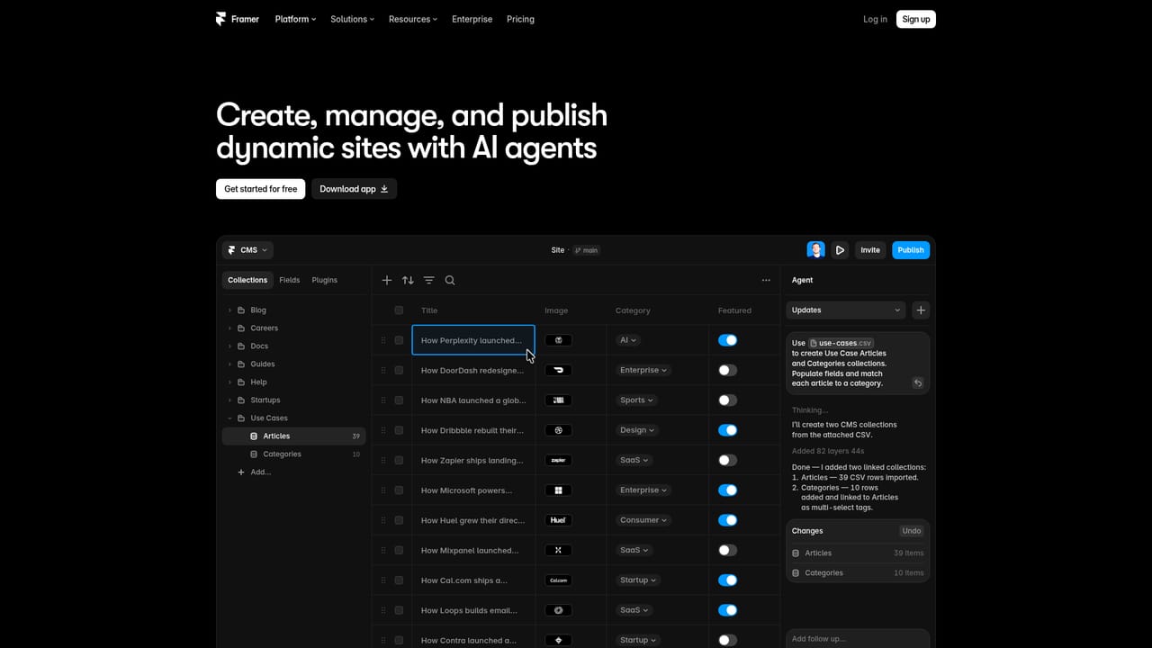 Framer — Connect content and custom code
