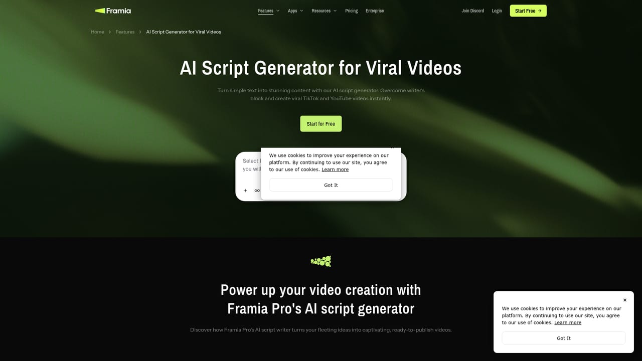 Framia — Draft the story and script