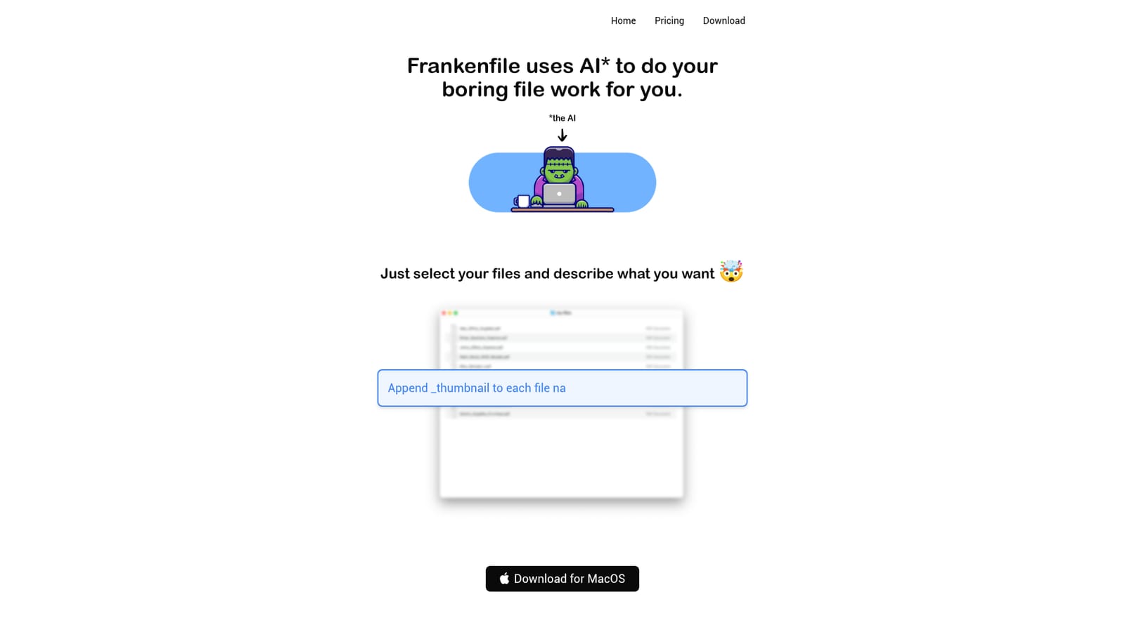 Frankenfile — Download Frankenfile for Mac