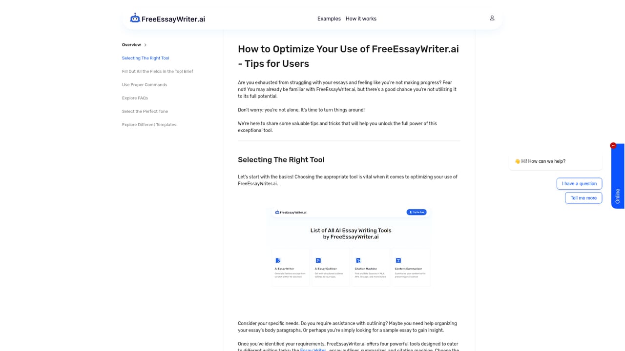 Free AI Essay Writer — Read the responsible use guidance