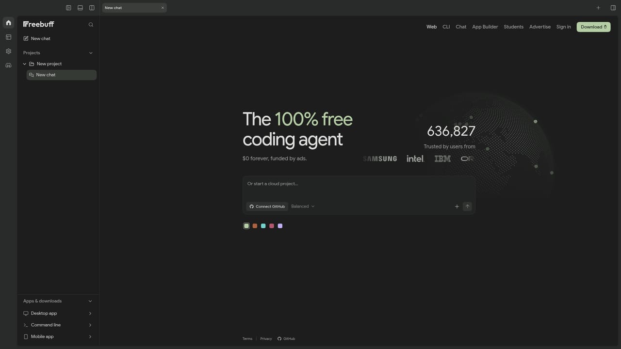 Freebuff — Open the web app