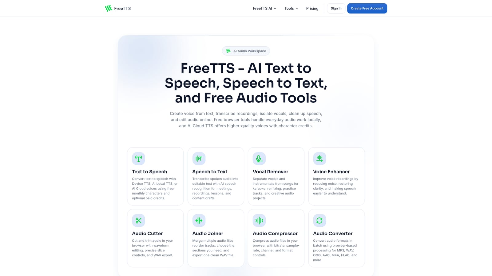 FreeTTS — Pick the tool you need