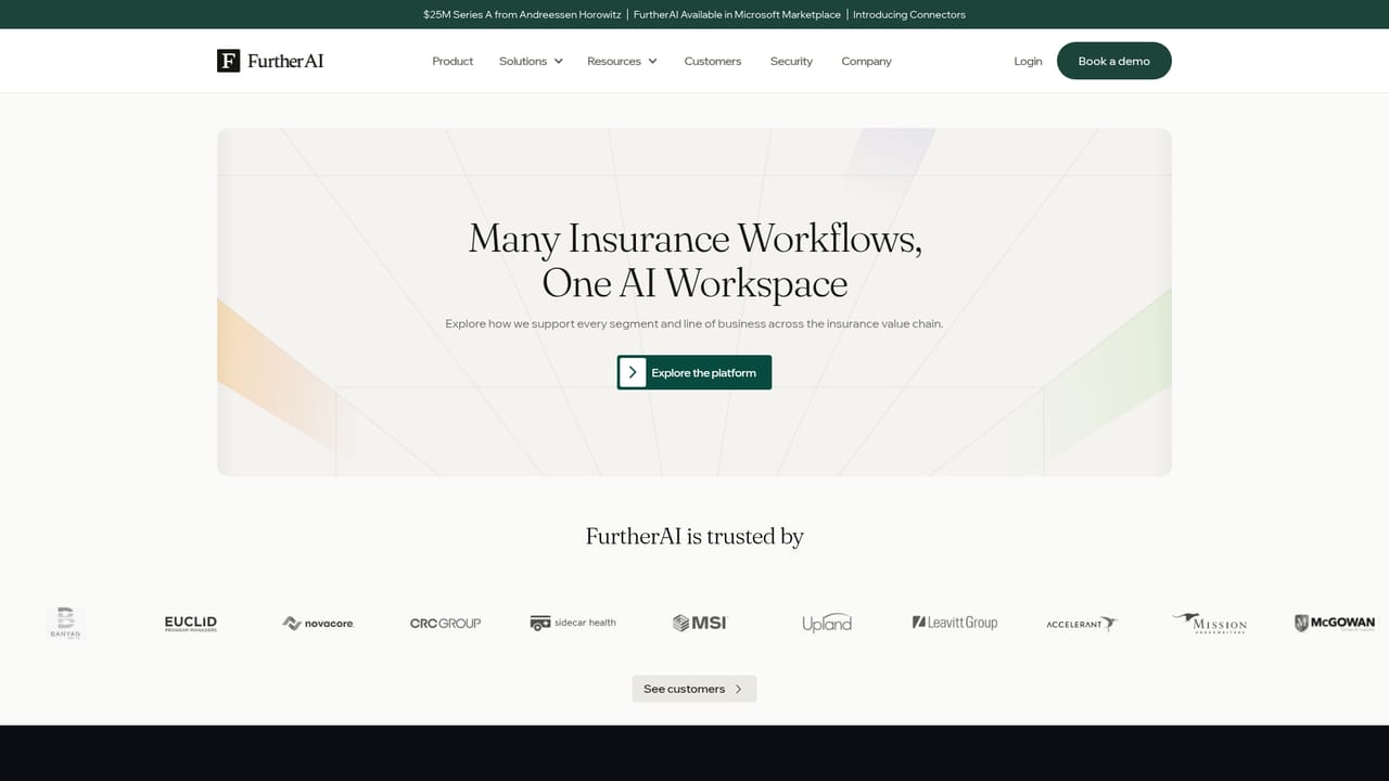 Further AI — Review the solution set for your line of business