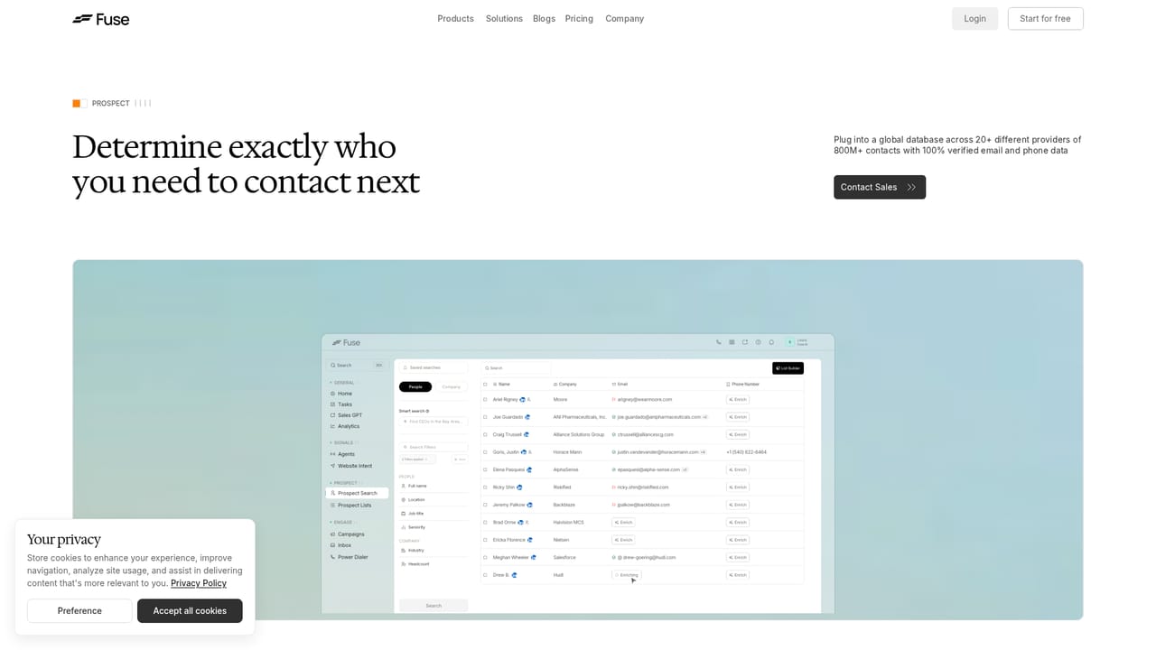 Fuse AI — Define your ideal customer and build a list
