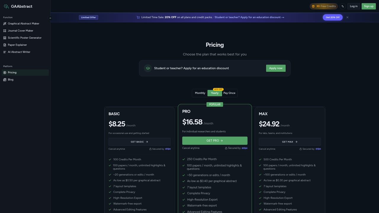 GAAbstract — Edit and export