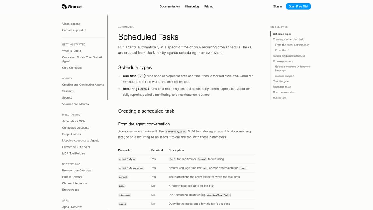 Gamut — Add a trigger for scheduled or event work