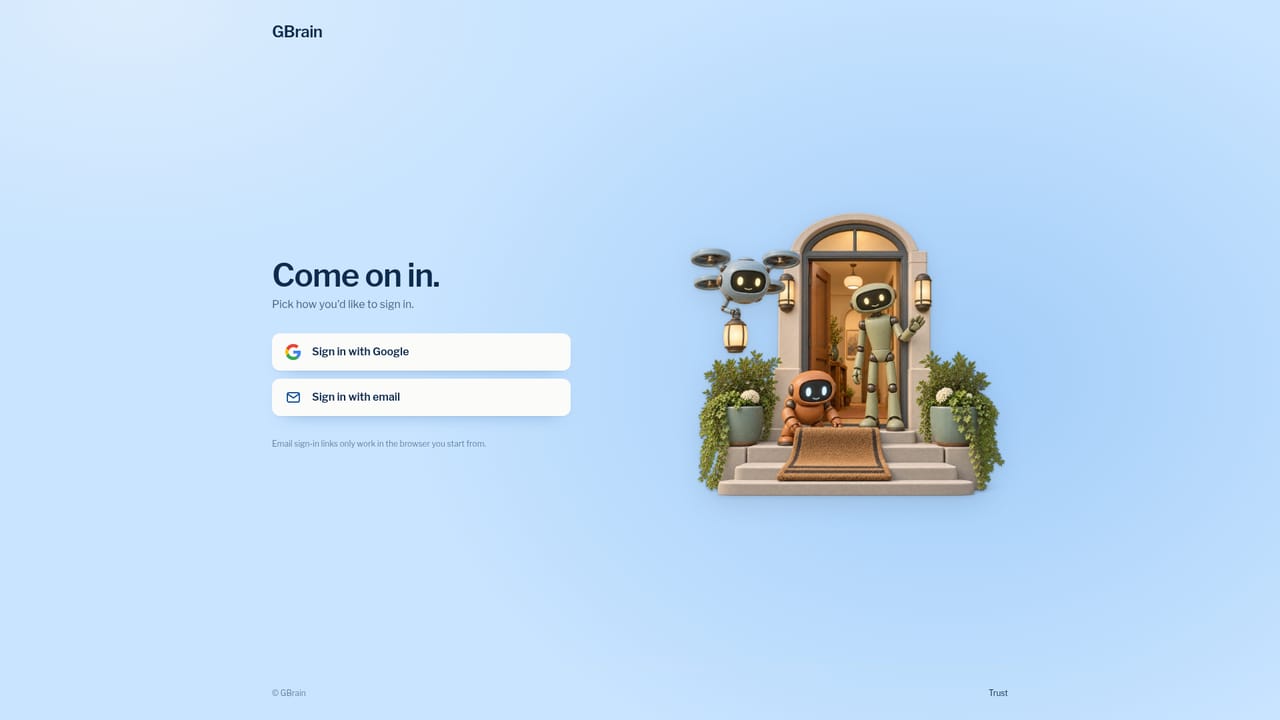 GBrain — Start a workspace