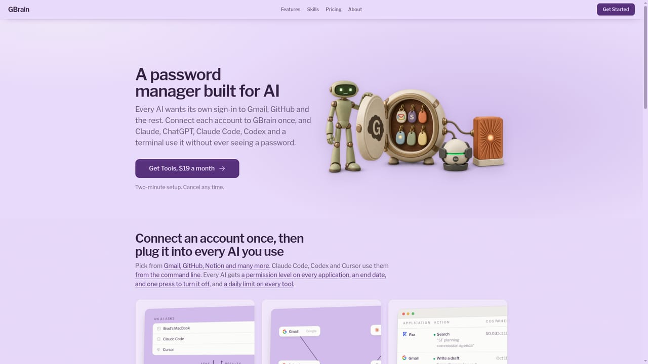 GBrain — Connect accounts once