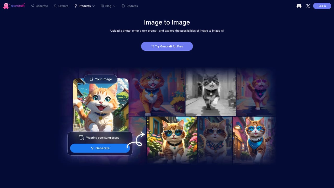Gencraft — Edit or restyle an existing image