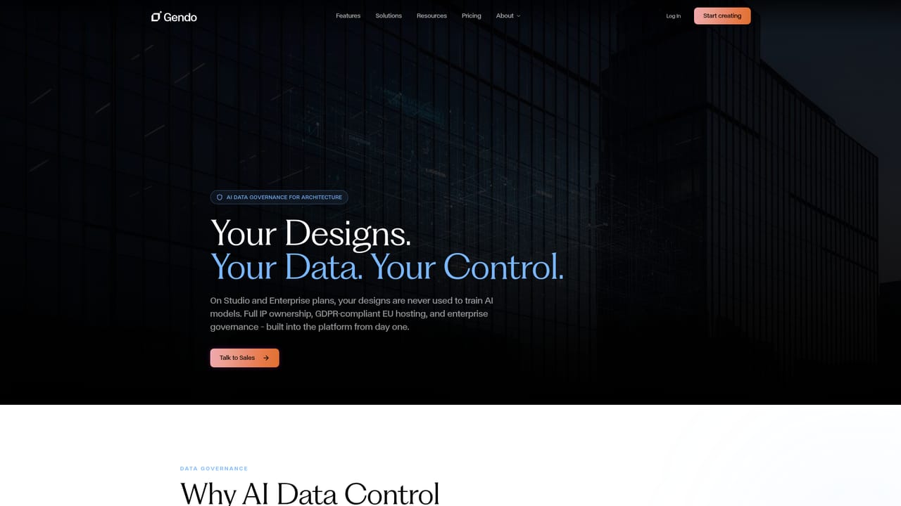 Gendo — Review data controls before sharing