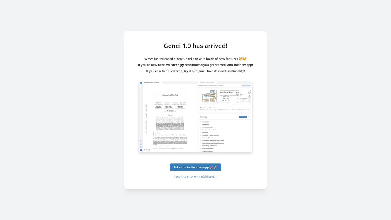 Genei — Import your reading into a project