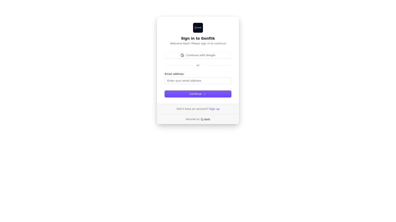 GenFlik — Choose the avatar, voice and style