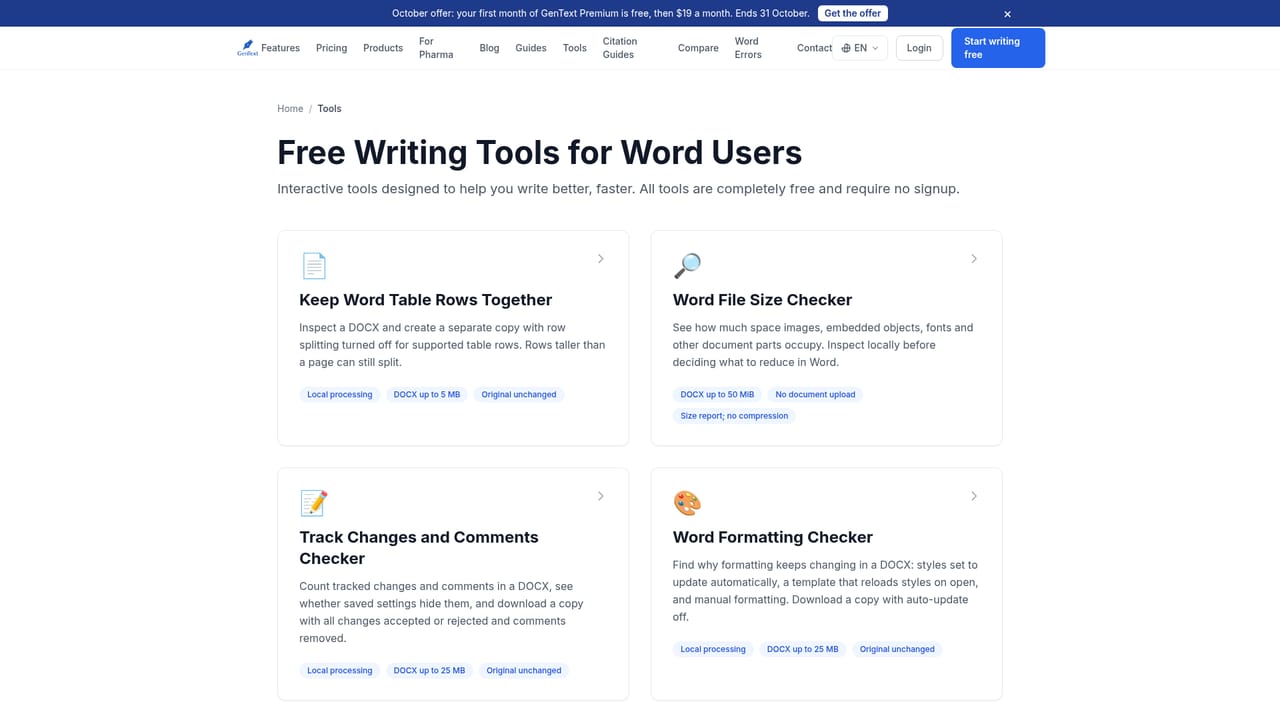 GenText AI Assistant — Try a standalone tool first