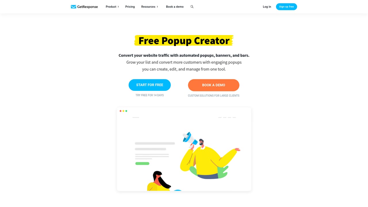 GetResponse AI Website Builder — Add capture tools and publish